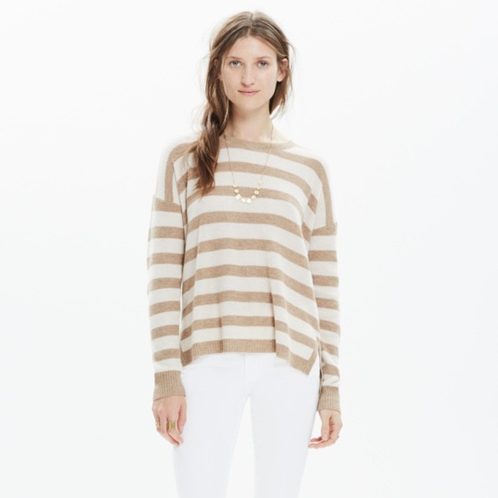Madewell Warmlight Pullover Sweater in Stripe